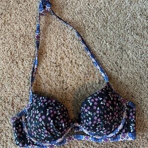 Black and Purple Bikini with Speckled Design